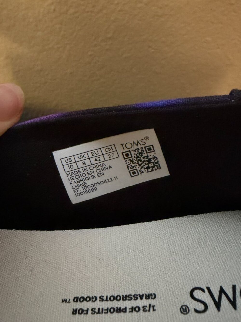 NWT! TOMS Galaxy Shoes, Women's 10 - Picture 10 of 13
